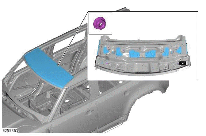 Front Roof Trim Panel